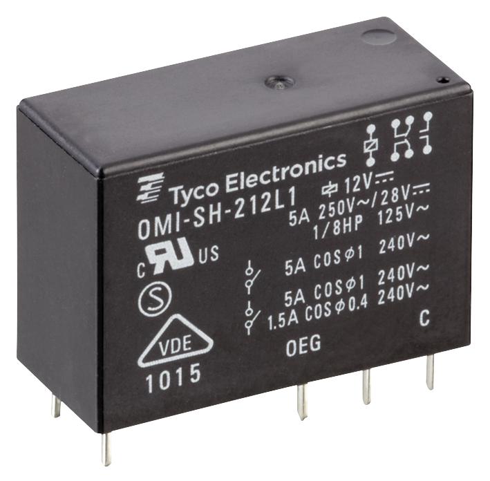 OMI-SS-106LM,000 RELAY, SPST, 250VAC, 30VDC, 10A OEG - TE CONNECTIVITY