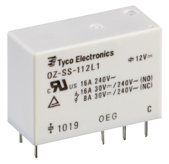 OZ-SS-109LF,000 RELAY, SPDT, 240VAC, 24VDC, 16A OEG - TE CONNECTIVITY