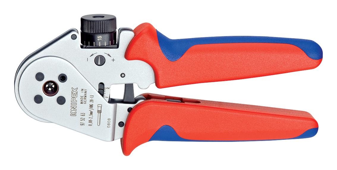 97 52 63 CRIMPING PLIERS FOR TURNED CONTACTS KNIPEX