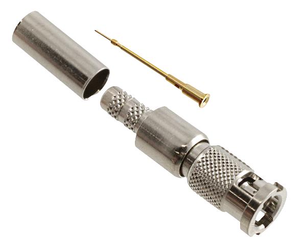 034-1026 RF COAXIAL, HD BNC, STRAIGHT PLUG, 75OHM AMPHENOL