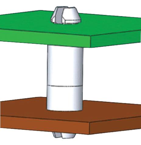 DLMSPM-10-01 PCB MINI SUPPORT POST 15.9MM HIGH, PK40 ESSENTRA COMPONENTS