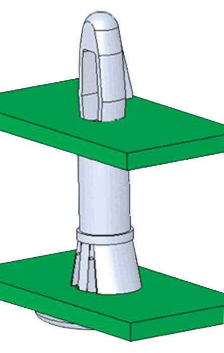 RLCBSRE-10-01 PCB SPACER SUPPORT, NYLON 6.6, 15.9MM ESSENTRA COMPONENTS