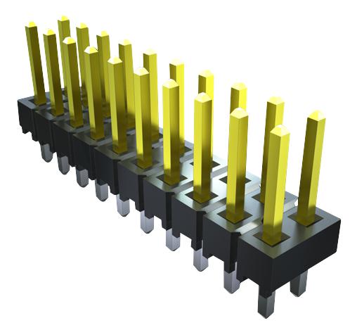 TSW-110-07-L-D CONNECTOR, HEADER, 20POS, 2ROW, 2.54MM SAMTEC