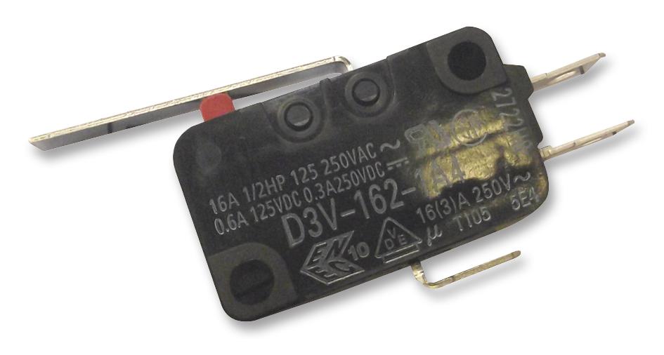 D3V-162-1A4 MICROSWITCH, SPDT, 16A, LEVER OMRON
