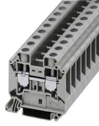 UT 16 TERMINAL BLOCK, DIN RAIL, 2POS, 12AWG PHOENIX CONTACT