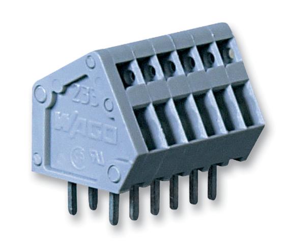 233-404 TERMINAL BLOCK, WIRE TO BRD, 4POS, 20AWG WAGO