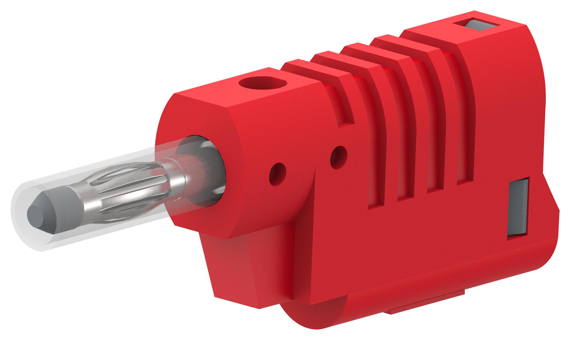 76-1650 RETRACTILE PLUG, 36A, SCREW, RED TENMA