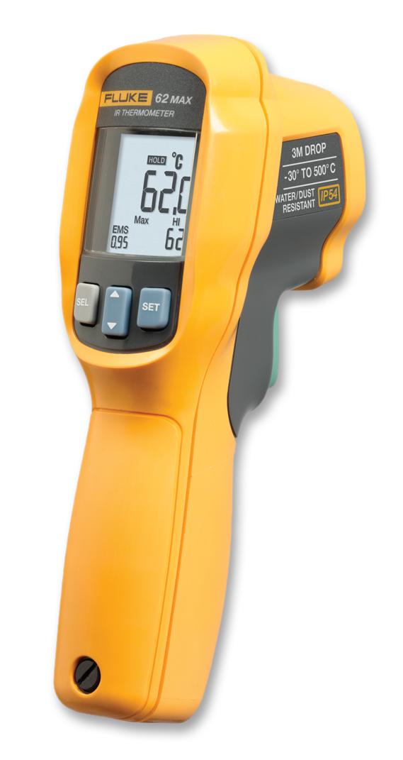 FLUKE 62 MAX THERMOMETER, IR, -30 DEG TO 500 DEG FLUKE