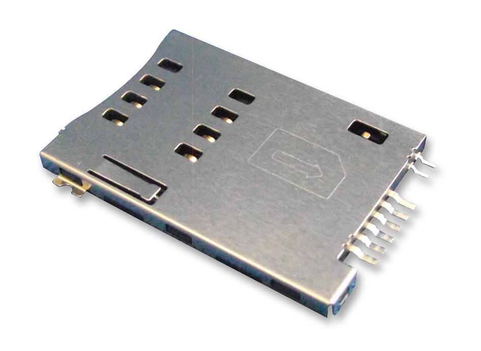 SIMMP-P0605BTR2-0 CONNECTOR, MINI SIM, 6PIN, COVER MULTICOMP PRO