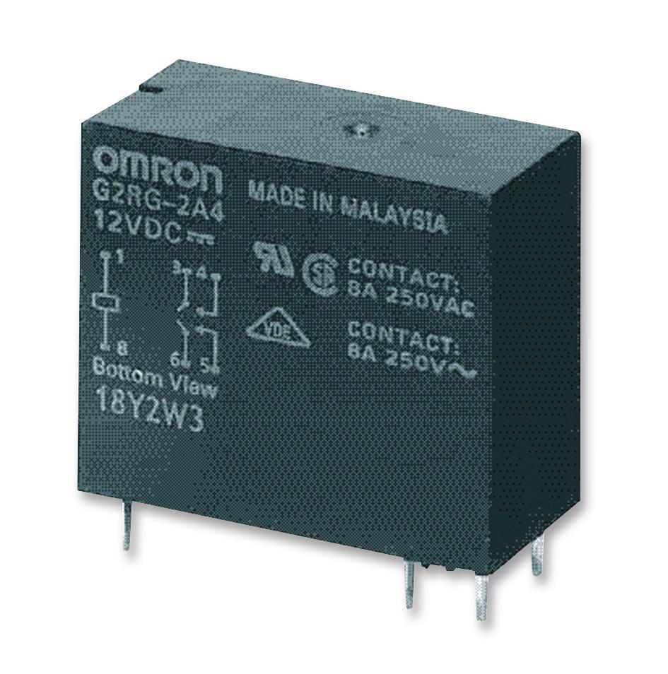 G2R-2A4  DC12 POWER RELAY, DPST-NO, 12VDC, 4A, THT OMRON