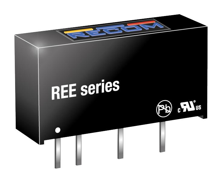 REE-0505S CONVERTER, DC/DC, 1X O/P, 0.2A, 5V, 1W RECOM POWER