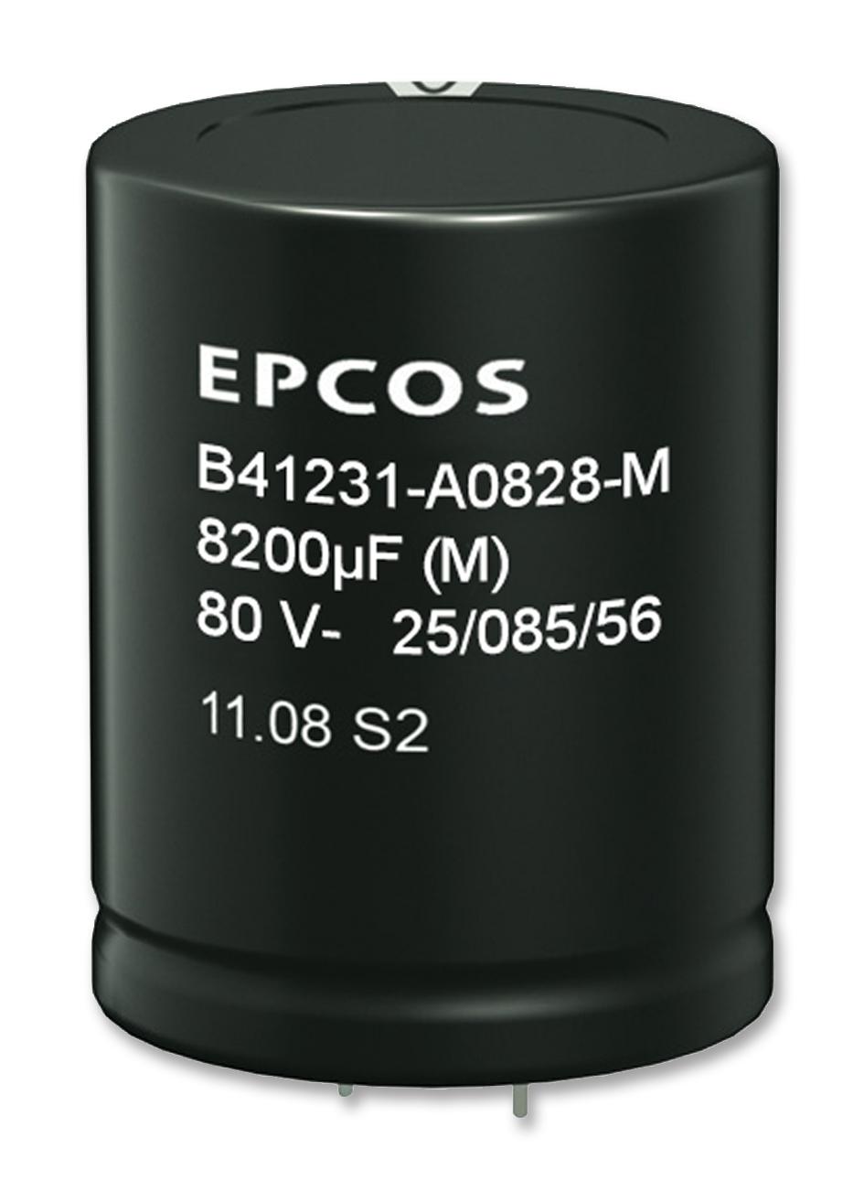 B41231B8568M000 CAP, 5600µF, 63V, ALU ELEC, SNAP IN EPCOS