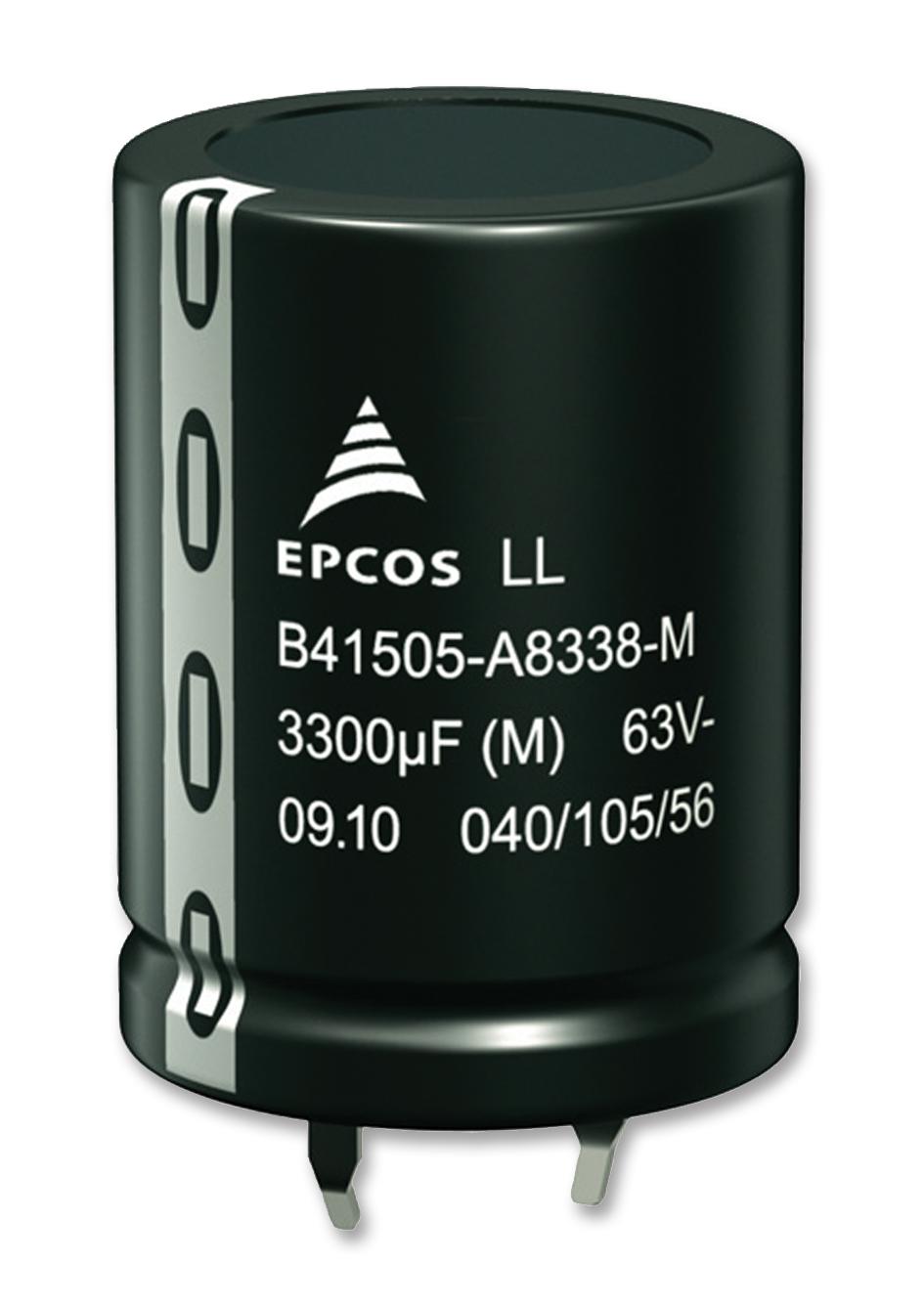 B41505A8108M000 CAP, 1000µF, 63V, ALU ELEC, SNAP IN EPCOS