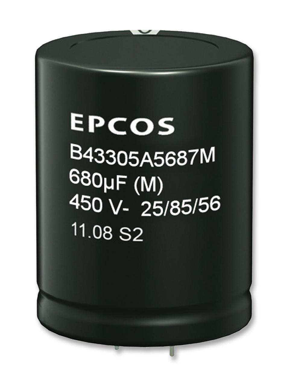 B43305B5227M000 CAP, ALU ELEC, 220UF, 450V, SNAP IN EPCOS