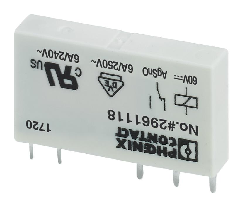 2961118 RELAY, SPDT, 250VAC, 6A PHOENIX CONTACT