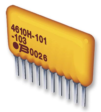 4608X-102-682LF RESISTOR N/W, 4RES, 6.8KOHM, 2%, TH BOURNS