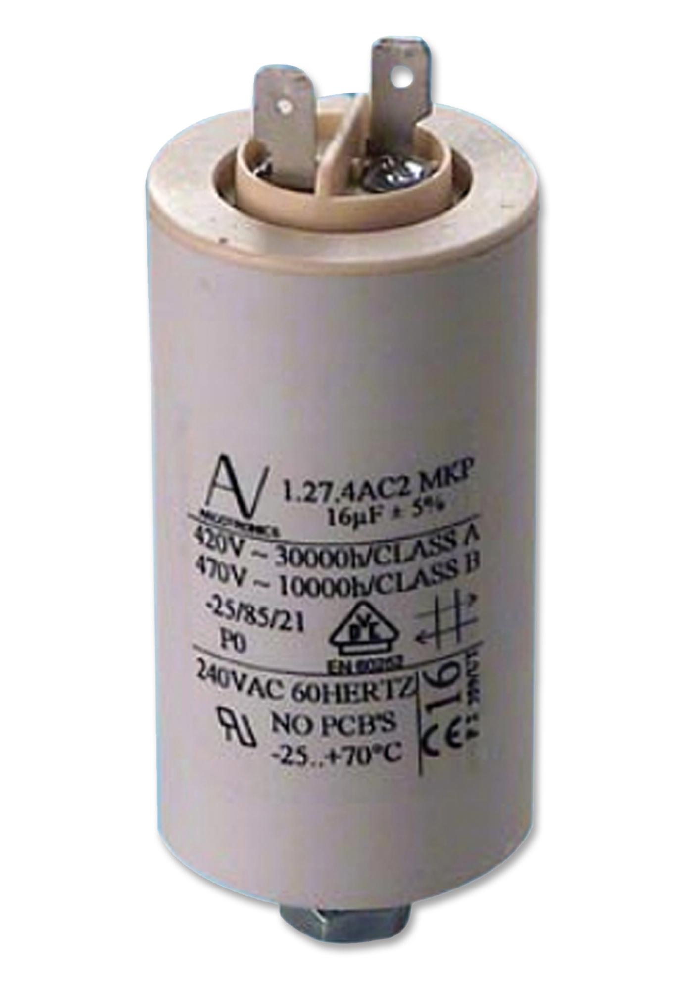 C274AC34300AA0J CAP, 3µF, 470VAC, 5%, PP, CAN, PANEL KEMET