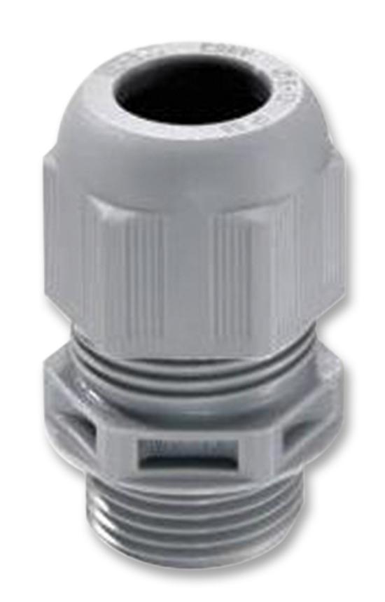 10100824 CABLE GLAND, PA, 6.2MM - 14MM, GREY,PK10 WISKA