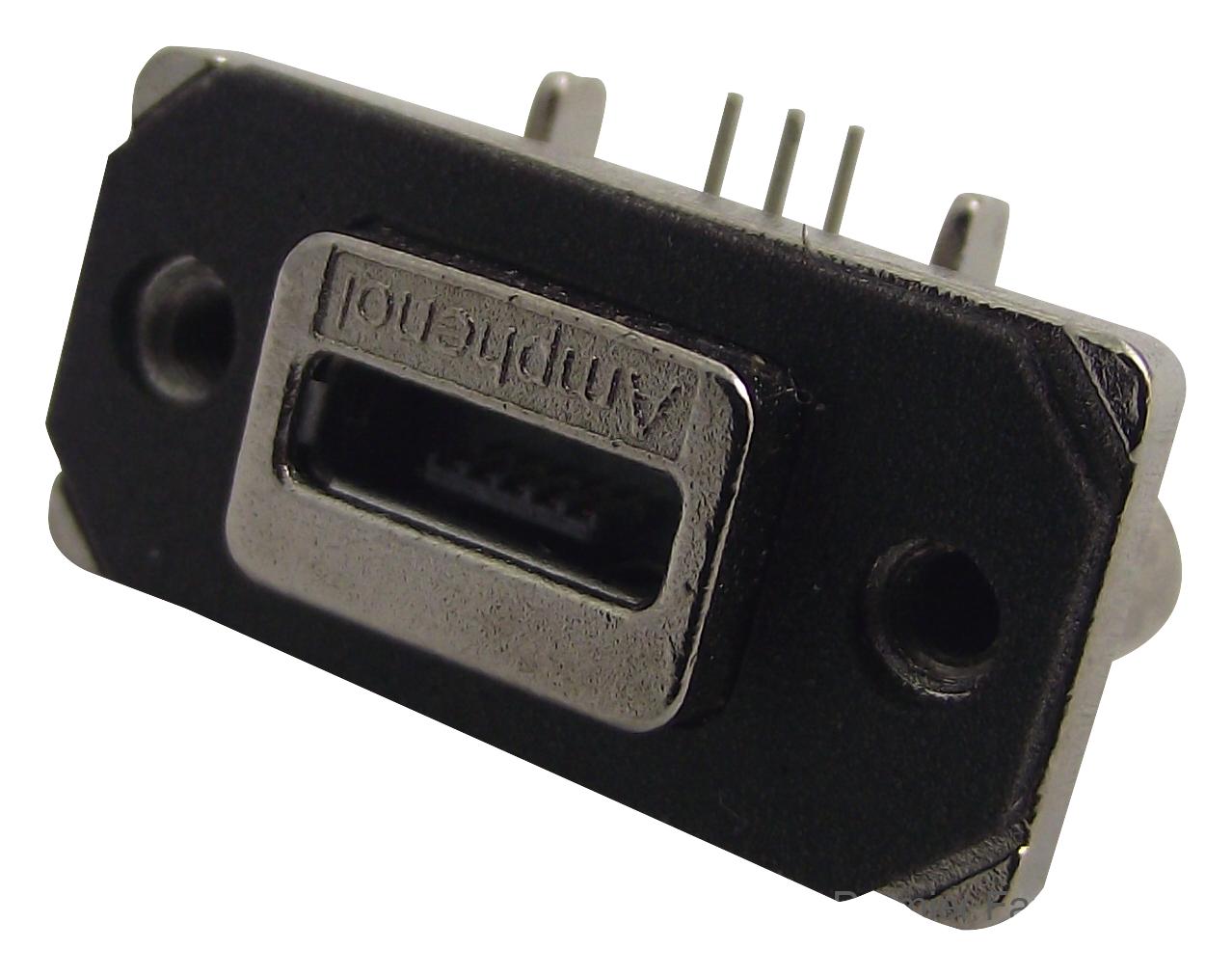 MUSB-K152-30 MICRO USB, TYPE AB, RECEPTACLE, TH AMPHENOL ICC