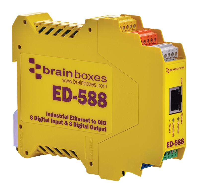 ED-588 SWITCH, ETHERNET - DIGITAL, 8 I/P, 8 O/P BRAINBOXES