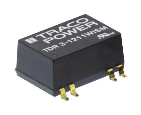 TDR 3-4813WISM DC/DC CONVERTER, 3W, 15V, 0.2A TRACO POWER