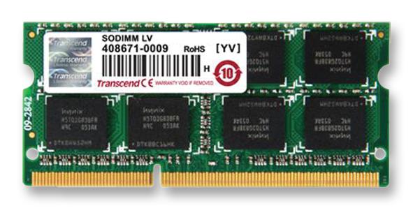 TS1GSK64W6H MEMORY, 8GB, SODIMM, DDR3, 1600MHZ TRANSCEND