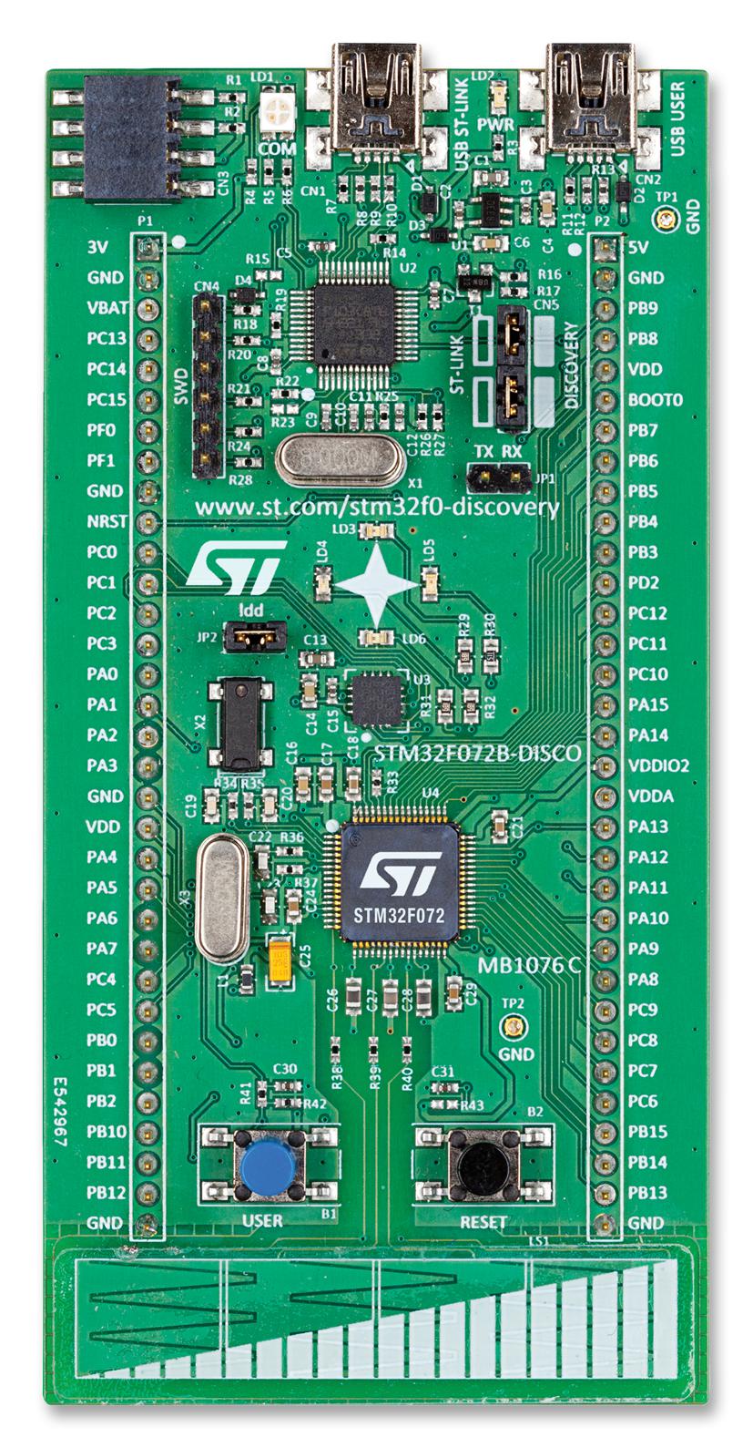 STM32F072B-DISCO DEV KIT, STM32F072B DISCOVERY STMICROELECTRONICS