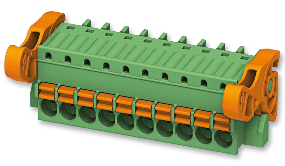 FK-MCP 1,5/ 3-ST-3,5-LR TERMINAL BLOCK, PLUGGABLE, 3POS, 16AWG PHOENIX CONTACT