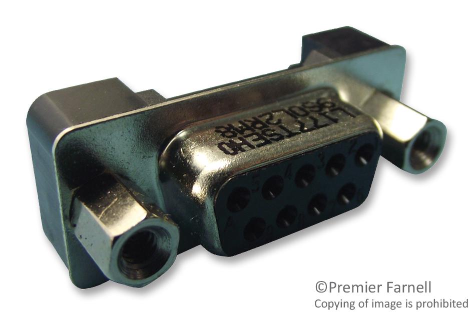 L177TSEH09SOL2RM8 CONNECTOR, D SUB, RCPT, 9POS AMPHENOL