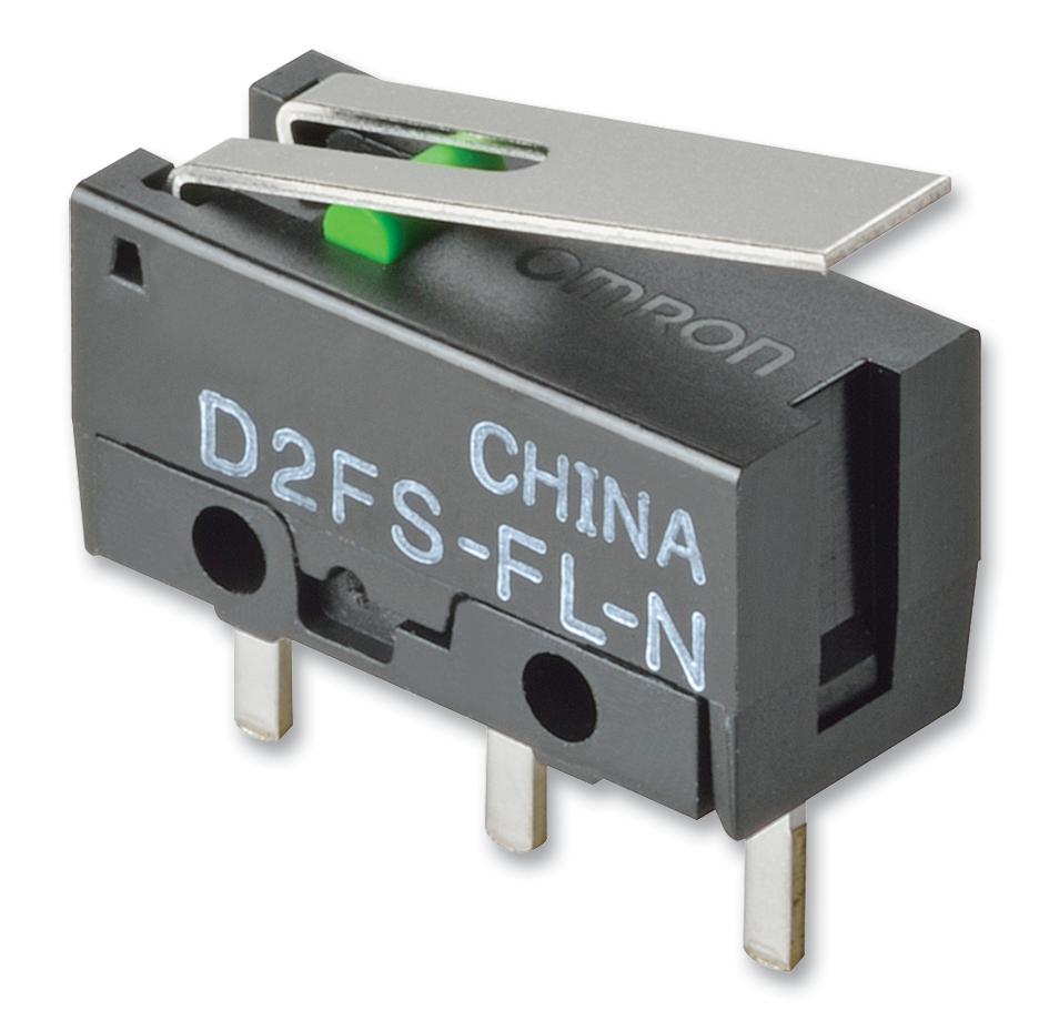 D2FS-FL-N-T MICROSWITCH, LEVER, SPST, 0.1A, 6VDC OMRON