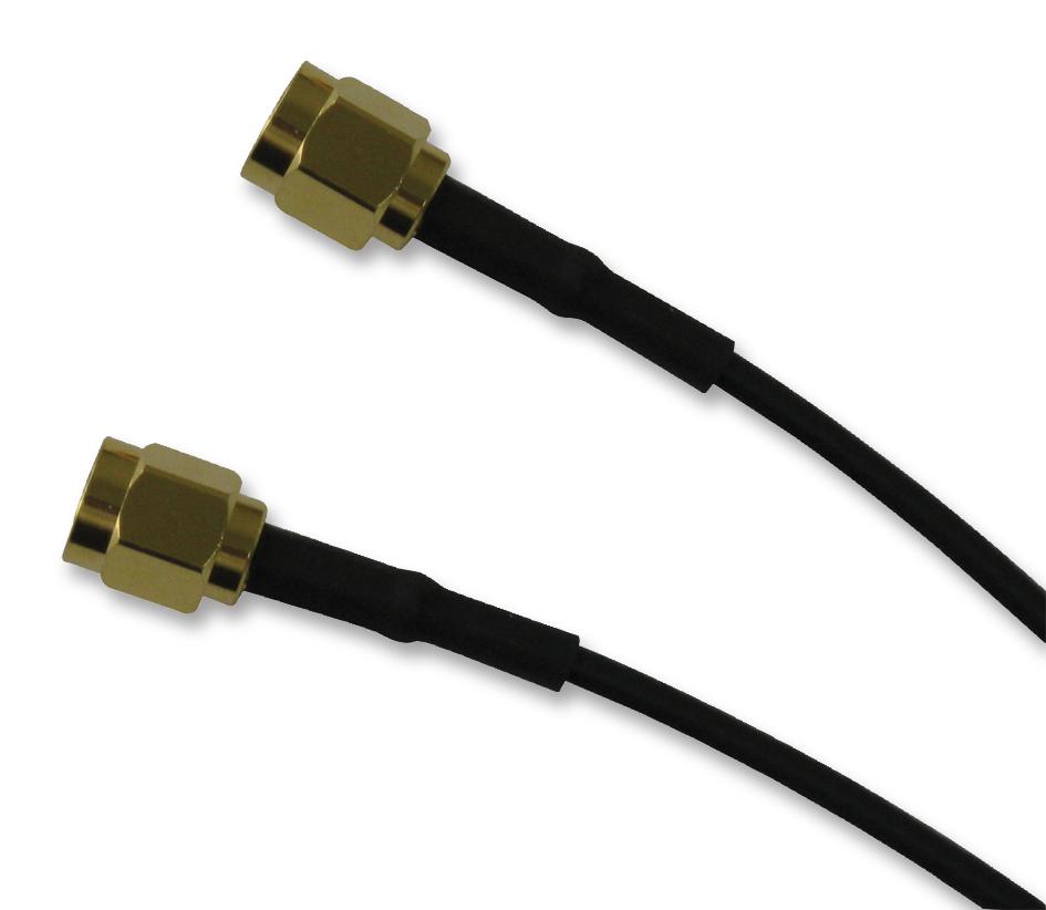 135101-02-M0.50 COAXIAL CABLE, RG174/U, SMA PLUG, 0.5M AMPHENOL CONNEX