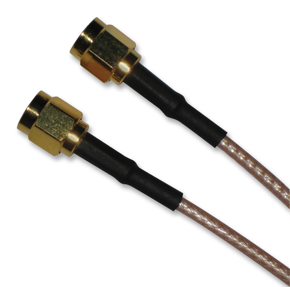 135101-03-M0.50 COAXIAL CABLE, RG316/U, SMA PLUG, 0.5M AMPHENOL CONNEX