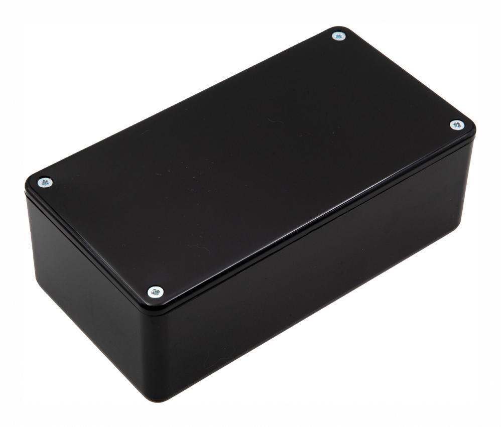 BIM2005/15-BLK/BLK PCB BOX ENCLOSURE, ABS, BLACK CAMDENBOSS
