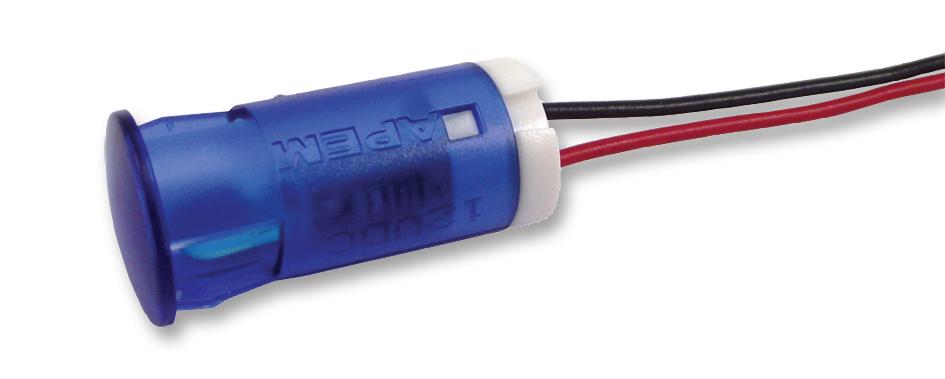 QS123XXB12 INDICATOR, LED PANEL MNT, 12MM, BLUE APEM