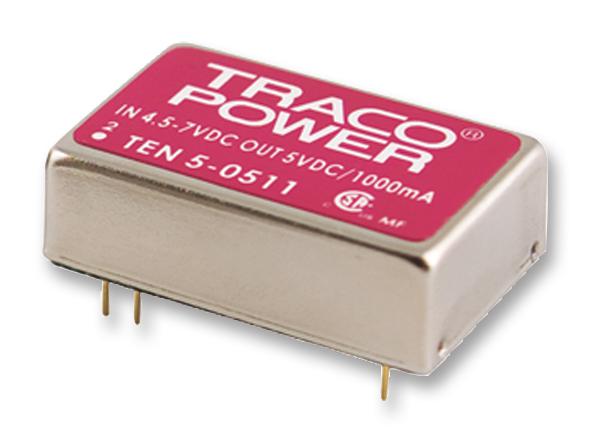 TEN 5-2413 DC-DC CONVERTER, 15V, 0.4A, DIP TRACO POWER