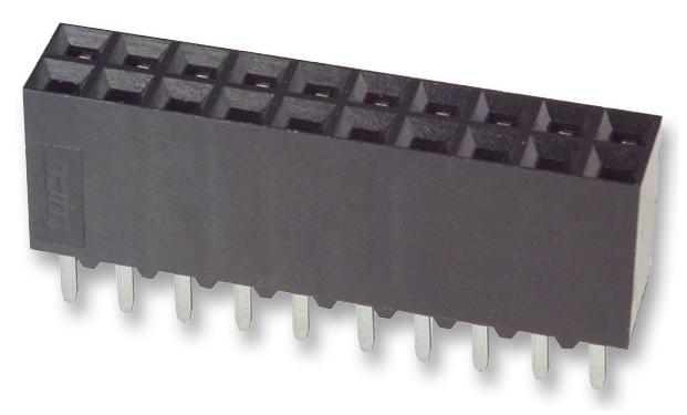 6-534206-0 CONNECTOR, RCPT, 20POS, 2ROW, 2.54MM AMP - TE CONNECTIVITY