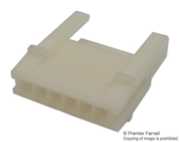 172211-6 PLUG CONNECTOR HOUSING, NYLON AMP - TE CONNECTIVITY