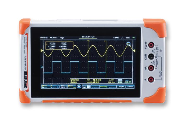 GDS-210 OSCILLOSCOPE, 2CH, 100MHZ, 1GSPS GW INSTEK