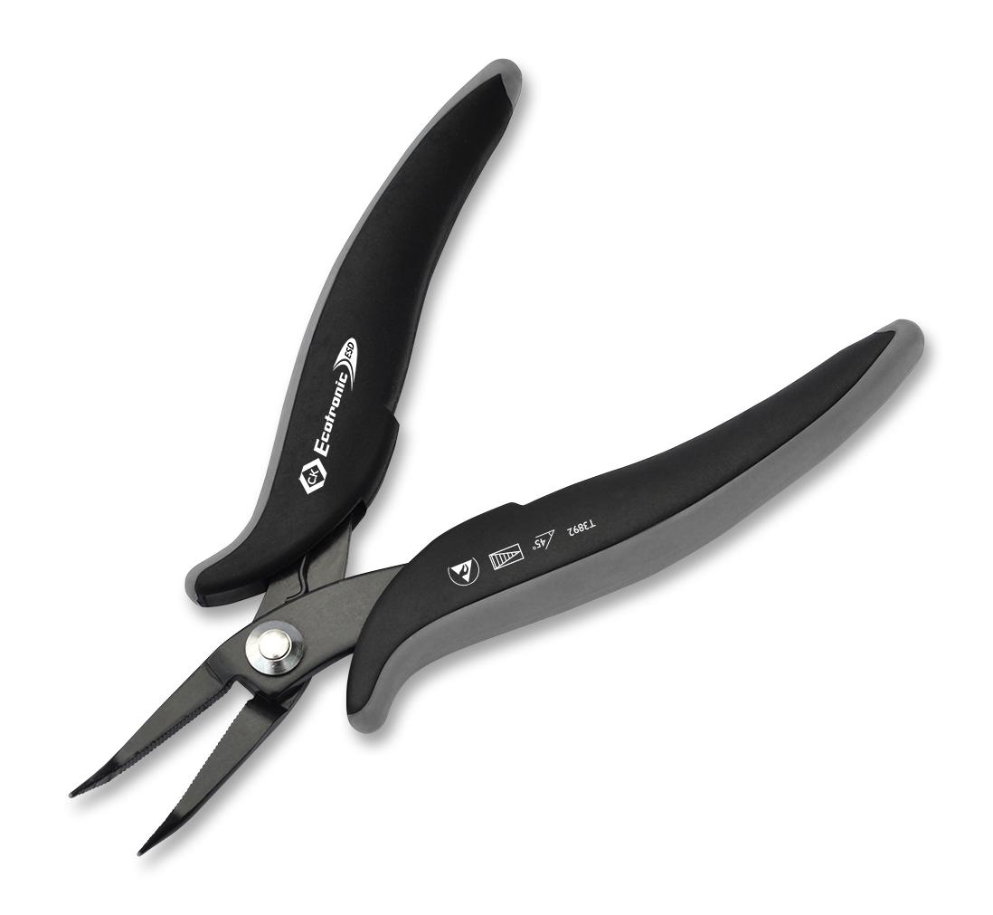 T3892 PLIER, BENT SNIPE NOSE, 8AWG CK TOOLS