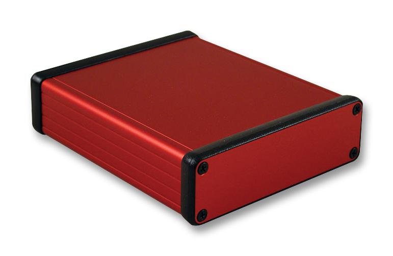 1455L1201RD PCB BOX ENCLOSURE, ALUM, RED HAMMOND