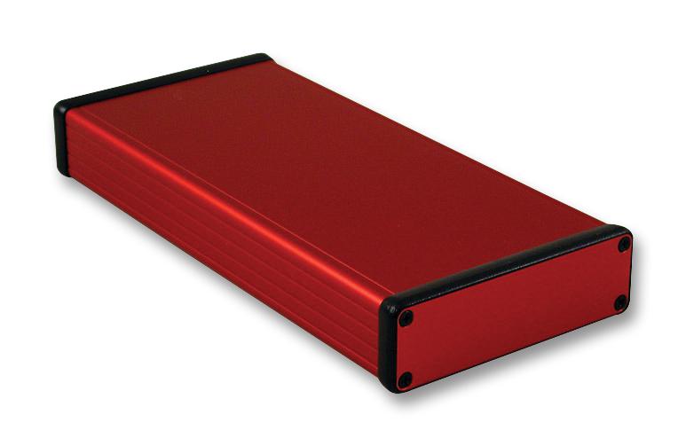 1455L2201RD PCB BOX ENCLOSURE, ALUM, RED HAMMOND