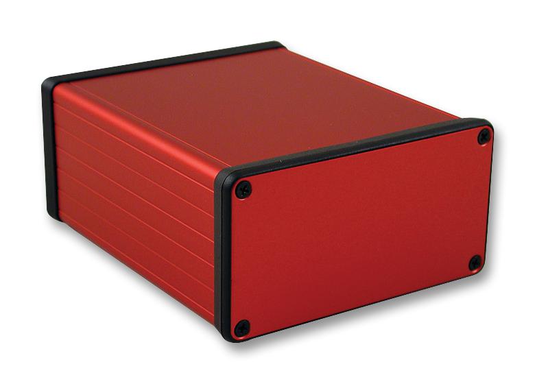 1455N1201RD PCB BOX ENCLOSURE, ALUM, RED HAMMOND