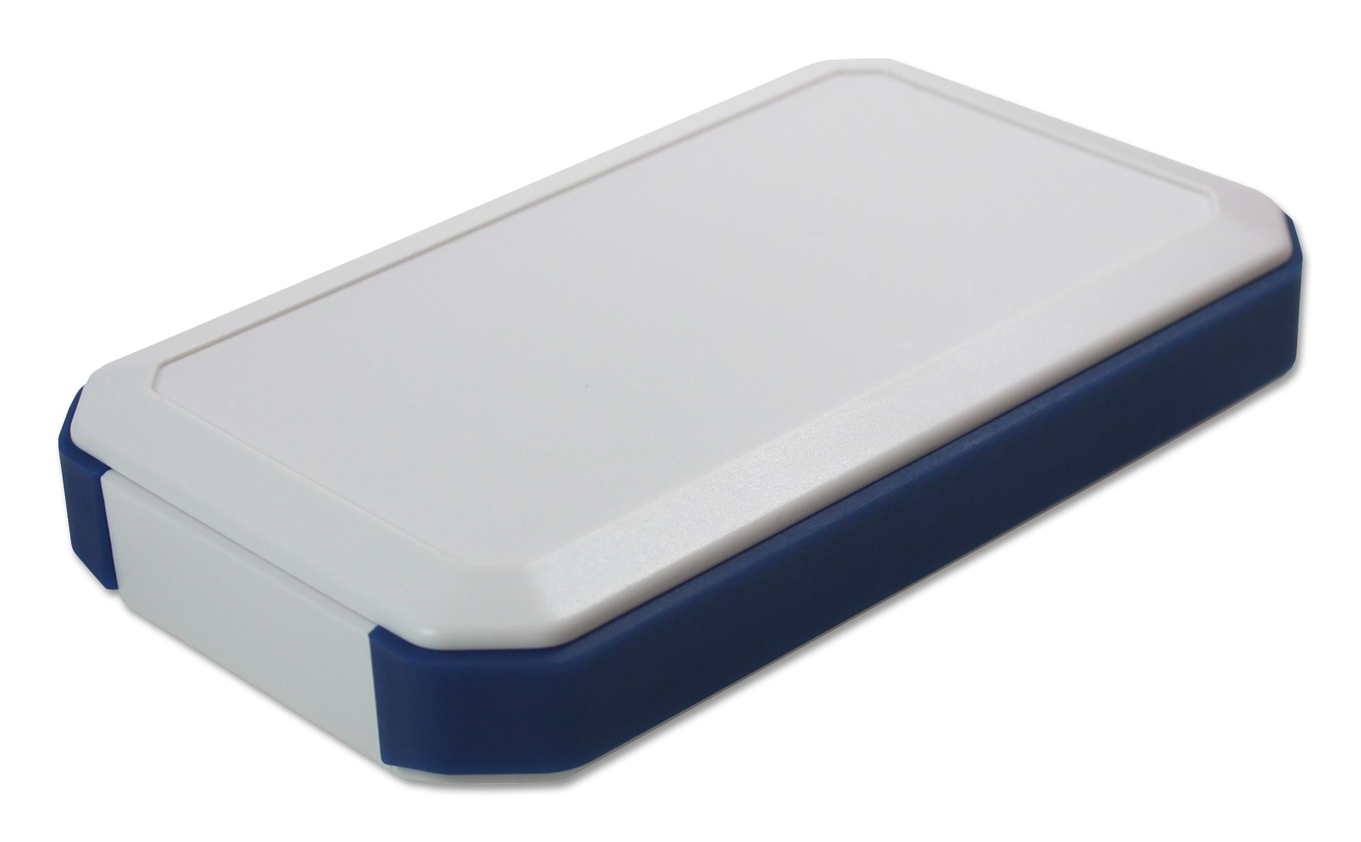 WH145-25-M2-WN HANDHELD ENCLOSURE, ABS, WHITE/BLUE TAKACHI