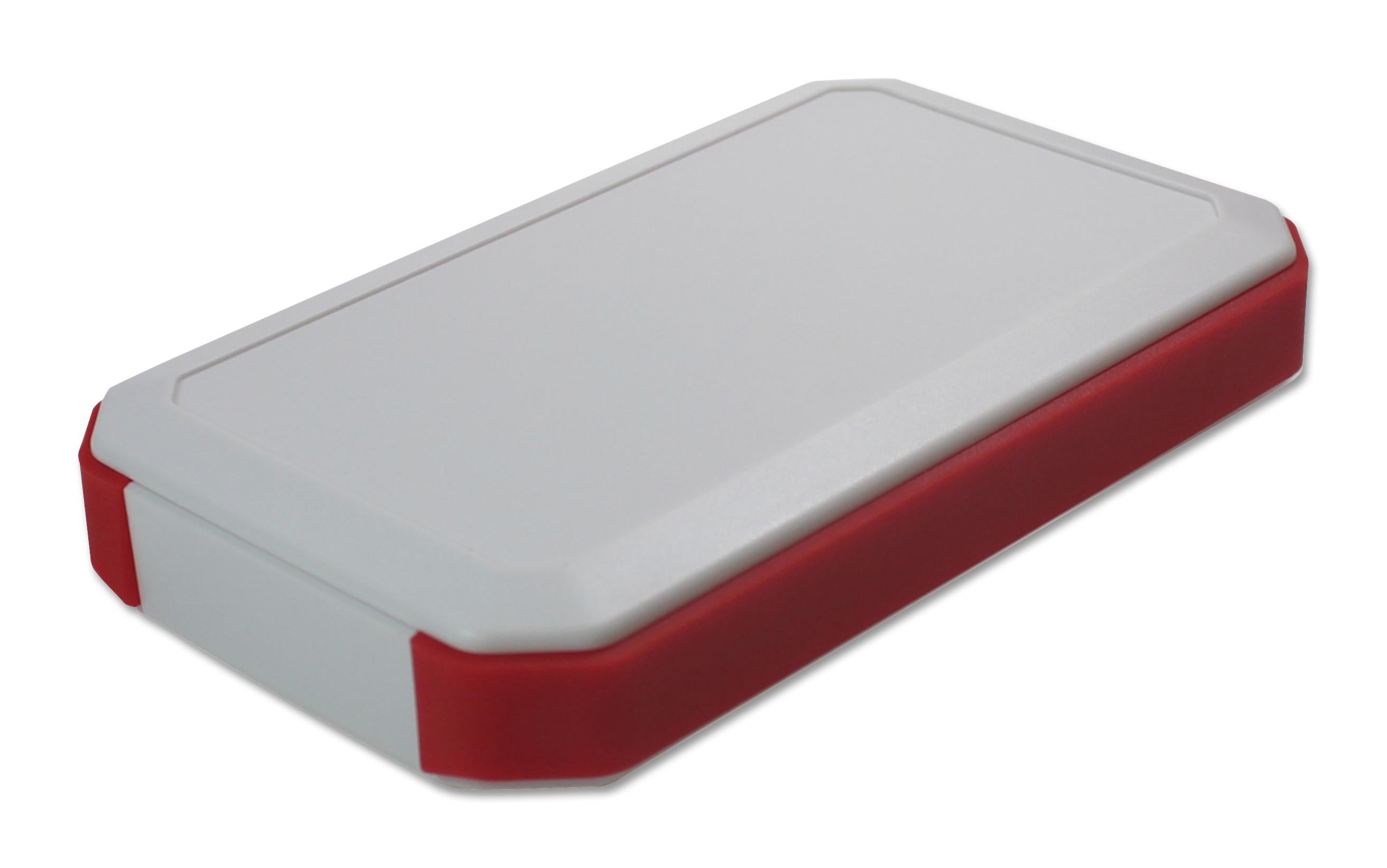 WH145-25-M2-WR HANDHELD ENCLOSURE, ABS, WHITE/RED TAKACHI