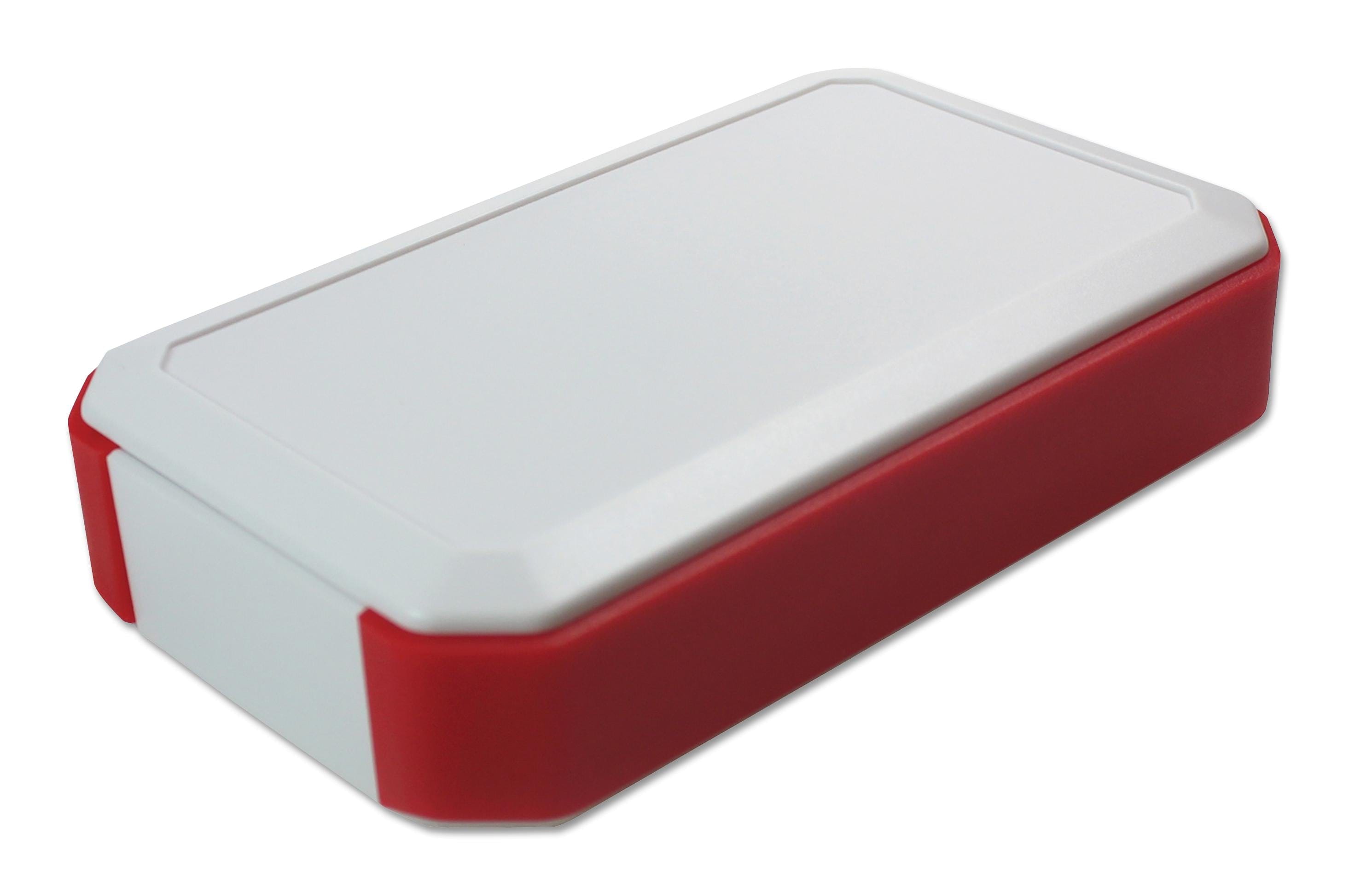 WH145-33-M2-WR HANDHELD ENCLOSURE, ABS, WHITE/RED TAKACHI