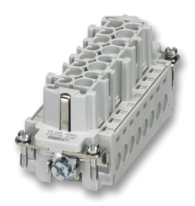 HC-B 16-I-UT-F RECTANGULAR FEMALE INSERT, 16POS, SCREW PHOENIX CONTACT