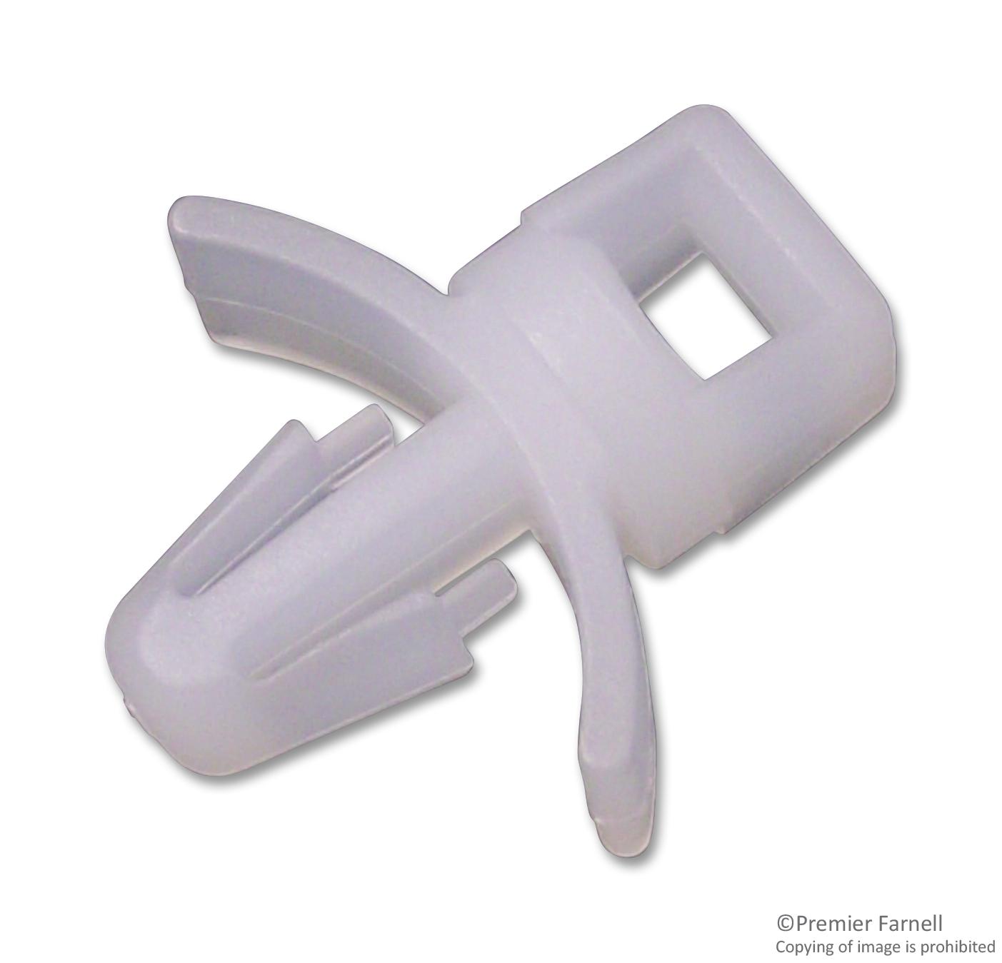 TRFTH-3-01 CABLE TIE MOUNT, 4.75MM, NYLON 6.6, PK50 TR FASTENINGS