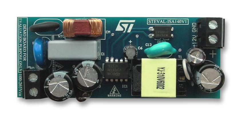 STEVAL-ISA140V1 EVALUATION BOARD, FLYBACK CONVERTER STMICROELECTRONICS