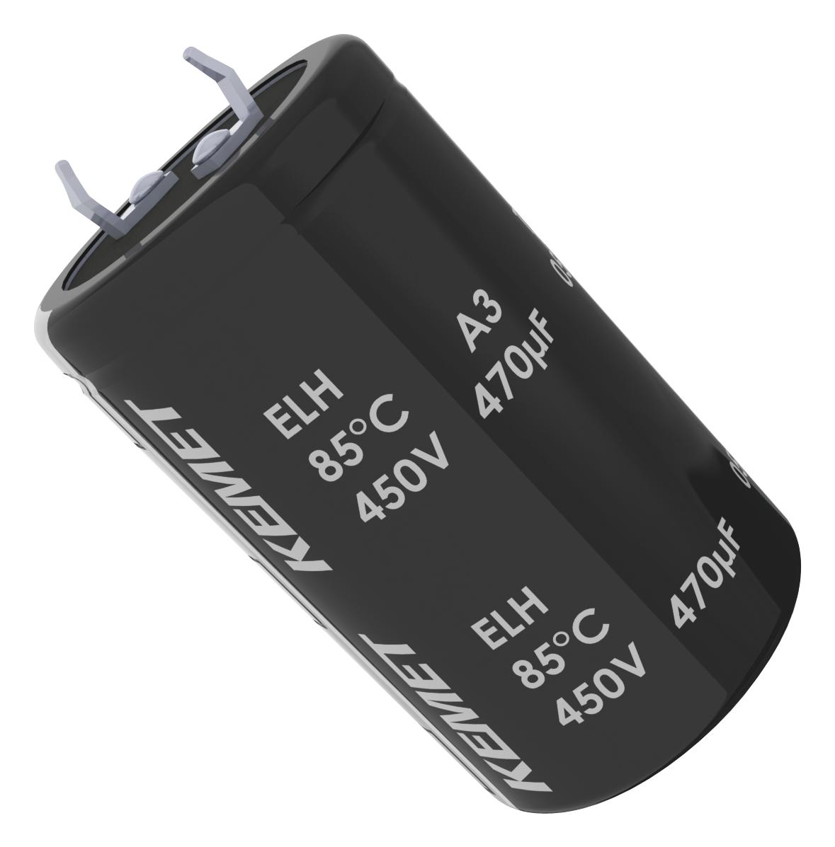 ELH228M063AQ2AA CAP, 2200µF, 63V, ALU ELEC, SNAP-IN KEMET