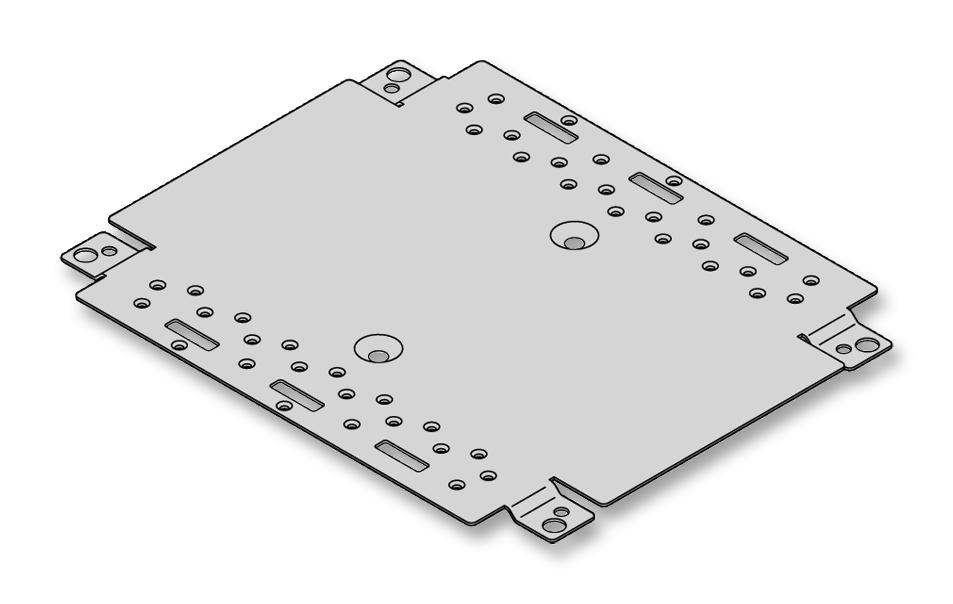 24822054 MOUNTING PLATE, 1U/2U, STEEL NVENT SCHROFF